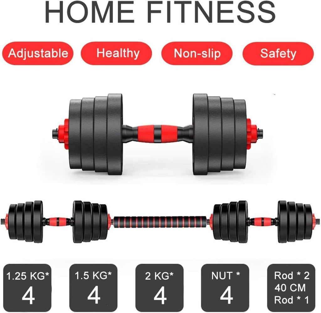 20kgdumbbell and Barbell Set 2 in 1