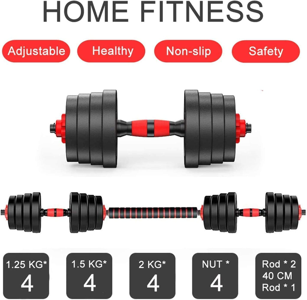 20kgdumbbell and Barbell Set 2 in 1