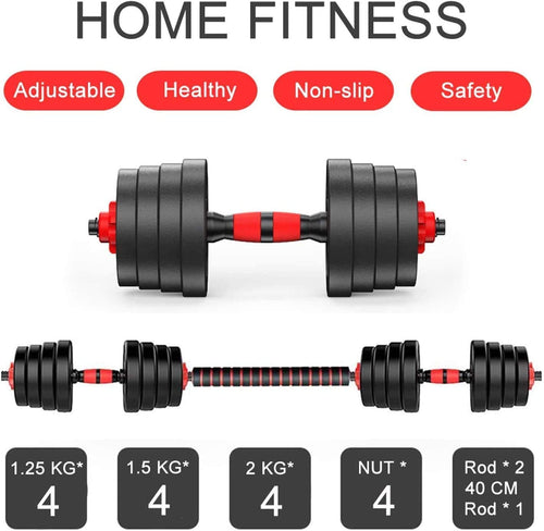 20kgdumbbell and Barbell Set 2 in 1