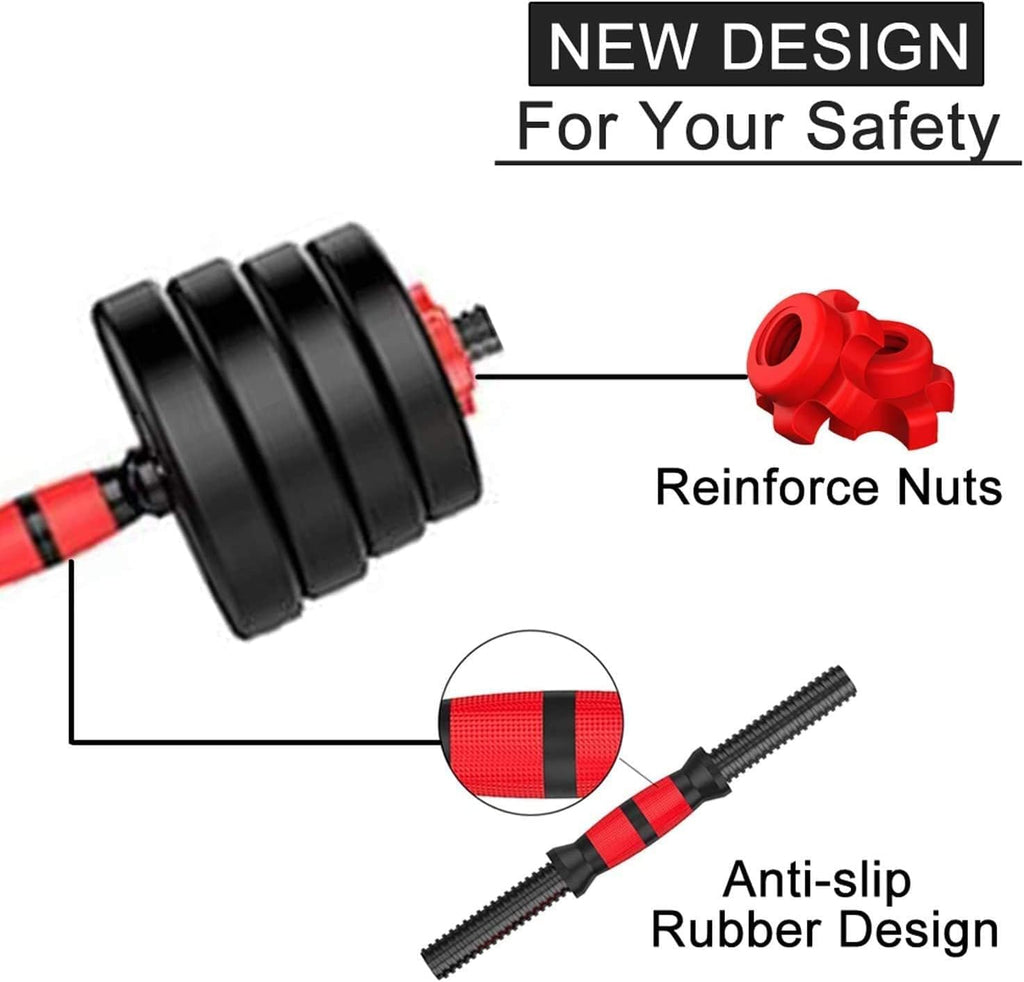 20kgdumbbell and Barbell Set 2 in 1