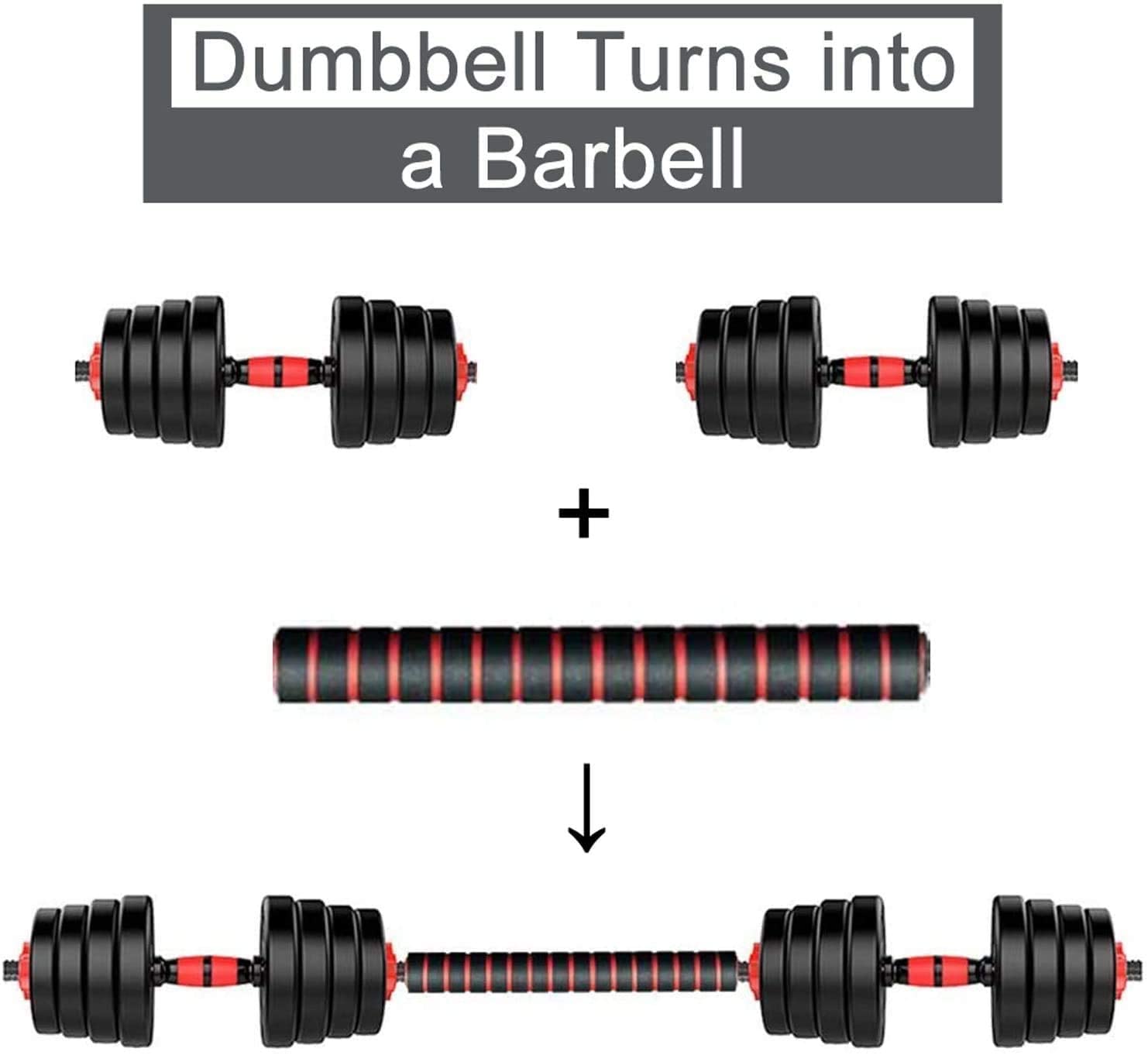 20kgdumbbell and Barbell Set 2 in 1